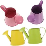 ORFOFE 4Pcs Mini Watering Can for Metal Watering Kettles for Garden Care