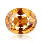 Imperial garnet 1.04ct yellowish orange color 100% natural earth mined Namibia