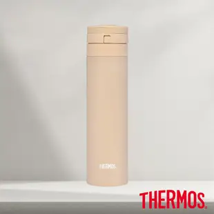 【THERMOS膳魔師】不鏽鋼超輕量自動上鎖真空保溫瓶450ml(JNS-454)(2023新色)【下單贈購物袋】