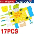 17Pcs Safe Knives Set Kitchen Tools for Picnics Real-Toddler Kids Montessori NEW