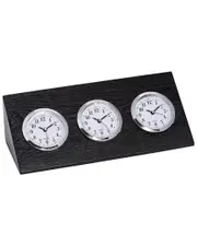 Bey-Berk Triple Time Zone Clock