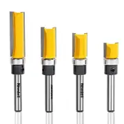 Pattern Flush Trim Router Bit Set Template Guide Woodworking Milling Cutter Tool