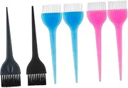Healvian Professional Hair Dye Brush Set 6pcs Temporary Hair Color Comb for Men