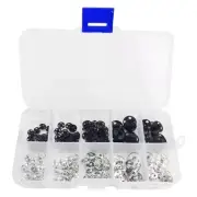 Metal Buckles Boxed Set of 80Pieces Sewing Press Button for Garment Craft Making