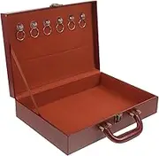 GANAZONO Storage Boxes for Keys File Storage Container Pu Portable and Stylish