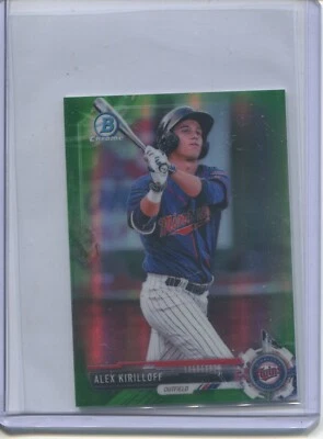 2017 BOWMAN CHROME MINI REFRACTOR ALEX KIRILLOFF 25/99 TWINS