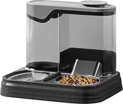Automatic Cat Feeder, Automatic Water Dispenser for Dogs, Pet Feeding Waterer Dishes for Home Indoor Vacation Use