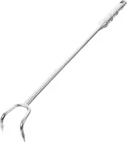 MOKKHNB Stainless Steel BBQ Meat Hook Heavy Duty Cooking Turner with Long Handle for Easy Grilling Scald Design Lightweight and Portable for Outdoor Use