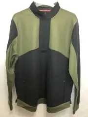 Under Armour Steph Curry 1/2 Zip Pullover Warm Up Jacket Olive Green Men 2XL