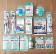 New GURU NANDA Sinus SALINE Bottle TOOTHBRUSH Dental FLOSS PICKS Oral Rinse LOT
