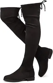 [Herstyle] Secret Obsession Womens Over the Knee Boots Thigh High Stack Heel Long Stretch Fall Riding Boots