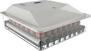 56 Eggs Digital Egg Incubator LED Fully Automatic Turning Chicken Duck Poultry Household Type Incubator Chicken Duck Goose Egg (White)