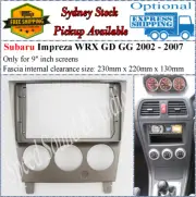 For 9 Nine Inch Screen Fascia Fits Subaru Impreza WRX GD GG 2002 - 2007-