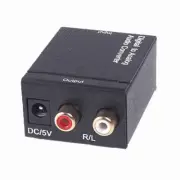 Digital Optical, Coaxial Toslink to Analog RCA Audio Converter