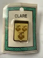 Irish Surname "Clare" Lapel Pin 1994 by Heraldry-Names Mfg. Co.