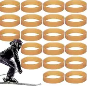 Ski Binding Rubber Bands, 20X Rubber Ski Gear Brake Retainer - Tuning Kit, Outdoor Sports Snowboard Binding Straps for Improved Safety & Fun