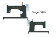 Model 320 Sewing Machine Waterslide Decals