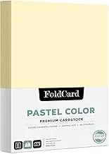 Ivory Pastel Color Cardstock Paper – Great for Arts & Crafts, Scrapbooking, Flyers, Posters | Medium Weight 67lb Vellum Bristol (147gsm) Cover Card Stock | 8.5 x 11” | 50 Sheets