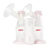 Pigeon Go Mini Electric Portable Double Breastfeeding Breast Pump Suction White