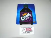 DIXIE NARCO 501E & 276E HVV SODA VENDING MACHINE "CRUSH GRAPE" BOTTLE VEND LABEL