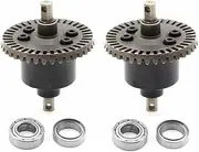 Front Rear Differential with Bearing for Traxxas Slash 4X4 VXL Stampede Rustler 1/10 RC Car Upgrade Parts ( Color : with 4 x Bearing )