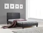 King Single PU Leather Bed Frame Black Palermo