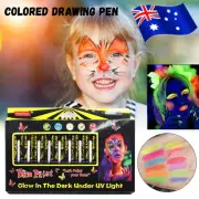 Neon Face Paint | 12PCS Body and Face Paint Glow in the Dark | Makeup Supplies