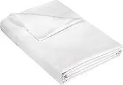 Twin Size Flat Sheet Only - Coolvie Soft Cotton Bedsheets - Breathable & Cooling - Extra Soft Comfortable & Comfortable - White
