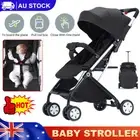 Portable Travel Pram Baby Stroller Kids Trolley Double Pushchair W/ Sun Visor