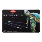 36pc Jasart Studio Art Drawing/Blending Watercolour Pencil Tin Set Non-Toxic