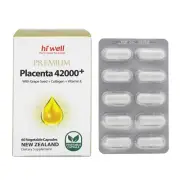 Hi Well Placenta 42000 with Grape Seed Collagen Vitamin E 60caps