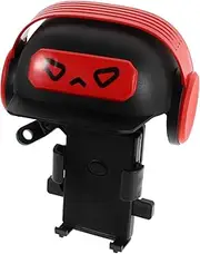 CHICAMPERA Motorcycle Phone Holder with Mini Helmet Rain Shield Handlebar Mount for ATV Electric Scooter and Bicycle Quick Installation Lightweight Robust Construction