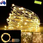 2M 20LED Fairy String Lights Button Cell Powered Copper Wire PARTY Light AU