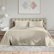Kensington 1200 Thread Count 100% Cotton Sheet Set (Sand) - Super King
