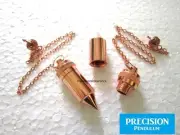 Alchemy Bronze Chamber Metal Precision Pendulum w/ Chain Hypnosis Trance Orgone