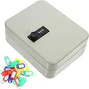 1 Set Wall Mounted Key Cabinet with Lock Secure Key Storage Box Ample Capacity for Home Office Reliable Enhanced Security for Property Managers