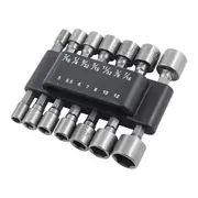 14 Pieces Nut Driver Set (5-12mm) (3/16-7/16)