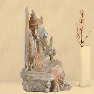 樹脂佛像擺件 泰國象神擺設 泰式家居飾品 復古工藝品 創意禮品
