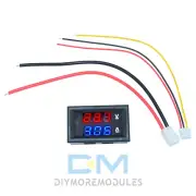 DC 100V 10A Voltmeter Ammeter LED Digital Amp Volt Meter Gauge -10 ℃ -+65 ℃