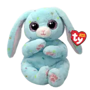 TY Beanie Bellies Skippy Blue Bunny 8” Beanie Baby - New, With Tags