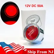 Red 12v Dc 50A Car Engine Start Button DIY Light Push Ignition Starter Switch (for: Nissan)