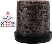 FELTECHELECTR 1Set Custom Dice Cup Dice Shaker Cup for Parties Ktv Bar Games Includes Enough Dice for Gatherings Easy to Clean Fun Entertainment Accessory