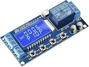 Timer Relay, DROK Time Delay Relay 5V 12V 24V Delay Controller Board Delay-Off Cycle Timer 0.01s-9999mins Trigger Delay Switching Relay Module with LCD Display Support Micro USB 5V Power Supply