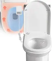 Electric Digital Smart Heated Toilet Seat, Adjustable Temperature 33-48℃, Ultra-Slim Modern Design, Slow Close Lid, Child/ECO/Silent Mode(Vshape)