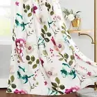 VOGOL 84 Inches Long Floral Curtains, 2 Panels Light Filtering Botanical Wind...