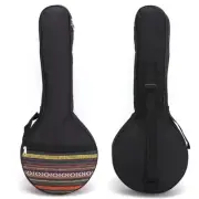 4 String Banjo Bag Gig Ethnic Style Cotton With Adjustable Straps Instrument MGR