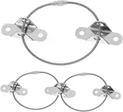JOINPAYA 3-Pack Furniture Anchor Anti-Falling Device Accessories 304 Stainless Steel Safety Straps for Furniture Child Proofing Straps