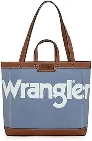 [Montana West] Wrangler Tote Bag for Women Large Shoulder Bag Two-Tone Vintage Handbags