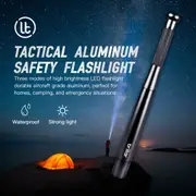 Brillar Aluminium Long Torch - Black