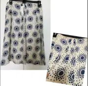 Club Monaco 100% Silk Skirt Sz 2 $89 New with Tags Polka Dot A-line